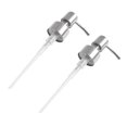 thumbnail image 1 of 2pcs Dispenser Head Kitchen Hand Pump Nozzle Stainless Steel Manual Dispenser Nozzle with Soft Tube, 1 of 5