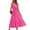 Hot Pink, variant on Uaswgudfs Sleeveless Summer Dresses 2025: V-Neck Tiered Midi Sundress - Flowy Silhouette & Breathable Fabric for Casual Beach Gatherings & Summer Parties Beige M