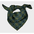 thumbnail image 3 of Bimba Black Vector Design Damask Printed Pure Silk Scarf Neck Wrap Summer Hair Bandanas For Women 40 x 40 Inches, 3 of 6