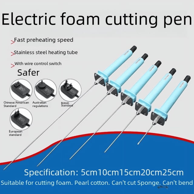 Bolígrafo de corte de espuma electrotérmica tipo aguja, bolígrafo de grabado de tablero KT, cuchillo de corte, corte de película, ranurado, punzonado de formas, bolígrafo electrotérmico