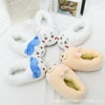 thumbnail image 3 of Kawaii Chiikawa Women Plush Slippers Anime Hachiware Usagi Cartoon Winter Home Warm Cute Cotton Slippers, 3 of 9
