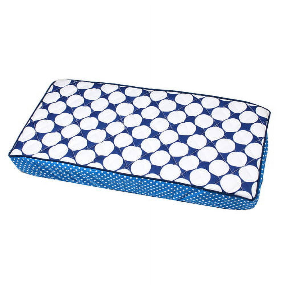 Bacati - Mix N Match Chevron/Dots Pink Girls Quilted Changing Pad Cover