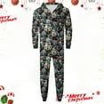 thumbnail image 6 of Odeerbi Christmas Onesie Pajamas for Family Holiday Sleep Jumpsuit Long Sleeve Family Christmas Pajamas Matching Sets Dad Printed Loungewear Jumpsuit Sleepwear Xmas PJs Set Navy, 6 of 9