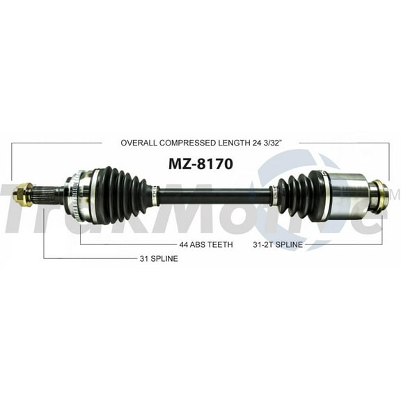 CV Axle Shaft Fits select: 2007-2014 MAZDA CX-9