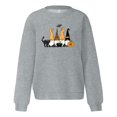 thumbnail image 6 of FASHOFT Womens Halloween Sweatshirt Cute Pumpkin Graphic Oversized Sweater Long Sleeve Crew Neck Pullover Tops Fall Winter Casual Holiday Hoodie Grey S, 6 of 6