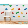 thumbnail image 3 of Sunny Decals 16 Piece Building Block Bricks Fabric Wall Decal Set, 3 of 4