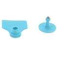 thumbnail image 4 of Juego de 100 etiquetas de plástico para identificación de ganado, en blanco, para ovejas, ganado vacuno, cerdos y animales de granja. Azul., 4 of 14