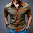 thumbnail image 6 of Qiyinn Men's Short Sleeve Dress Shirts Button Down Formal Business Casual Shirt Regular Summer Work Wedding Party, 6 of 9