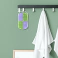 thumbnail image 5 of Unique Bargains 1 Pc Hangable Double-sided Bath Brush Shower Brush Purple Green, 5 of 6