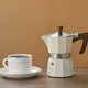 thumbnail image 4 of Cafetera espresso clásica para estufa para espresso fuerte con gran sabor, olla de moca espresso aluminosa de estilo italiano, cafetera cubana y Greca, cafetera moka, cafetera percolato, 4 of 5