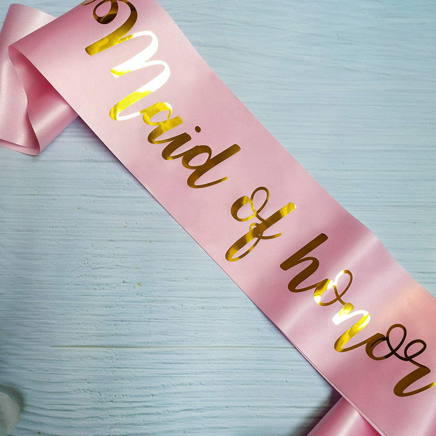 CHEAP BASIC HEN PARTY NIGHT DO SASH BRIDE TO BE MAID OF HONOUR BRIDESMAID SILVER 