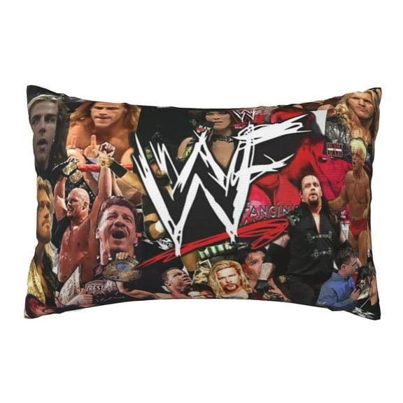 WWE Throw Pillow Cover Decoration Pillow Case Cushion for Home Sofa Couch Queen Size 20x30 Inch