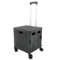 thumbnail image 5 of Jiallo SW2220BK Jiallo Foldable Utility Crate with 360 Spinner Wheels & Telescopic Handle (Black Color), 5 of 5
