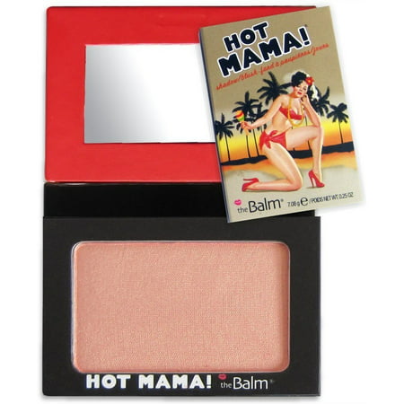 the Balm Hot Mama! Shadow/Blush - Pinky Peach 0.23 oz Shadow (Best Peach Blush For Fair Skin)