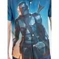 thumbnail image 4 of The Mandalorian Men's and Big Men's Mando Landscape Graphic Button-Up Shirt, Sizes S-3XL, 4 of 5