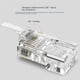 thumbnail image 1 of 100pcs Rj45 Ethernet Cables Module Plug Network Connector For Utp Cat6 Rj45 Network Cable Crystal H, 1 of 4