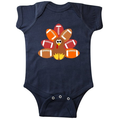 

Inktastic Thanksgiving Cute Football Turkey Gift Baby Boy or Baby Girl Bodysuit