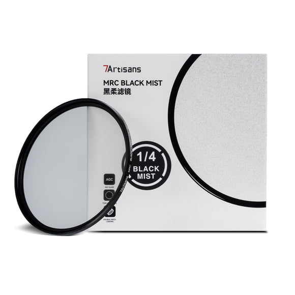 Filtro 7artisans Black Mist 1/4 de aleación de aluminio de 62 mm