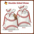 thumbnail image 2 of Naloa Baseballs Drawstring Christmas Bags, 3D Xmas Gift Bags, Christmas Wrapping Bags, Xmas Goodie Bags, Treat Pouch Bags, Party Favor Bags-Medium, 2 of 9