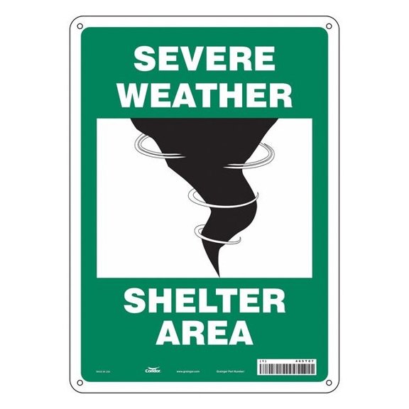 Condor Safety Sign,10" Wx14" H,0.055" Thickness 465T07