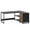 Black, variant on Demi Bonn Modern L Shaped Gaming Desk, 59" Reversible Corner Executive Desk with Drawers and Shelves for Home Office, Brown