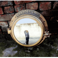 thumbnail image 3 of Antique Brown 16” Nautical Ship Porthole Mirror | Handmade Working Canal Boat Porthole | Bathroom & Home Wall Décor, 3 of 5