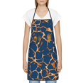 thumbnail image 3 of Fuzoiu Giraffe Skin Print Kitchen Cooking Aprons,Kitchen Cooking BBQ Aprons,Chef Apron with 2 Pockets for Men Women,Art Aprons for Painting Pottery Ceramics, 3 of 7