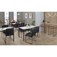 thumbnail image 3 of LumiSource Fuji Stacker 26" Fixed-Height Counter Stool - Set of 3 in Black Metal, 3 of 13
