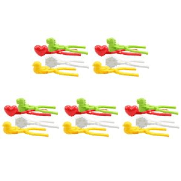 Clips de nieve para exteriores de invierno para niños, clips de bola de nieve de juguete, bolas de nieve, bolas de nieve, inter