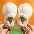thumbnail image 4 of IROINNID Toddler Boys Girls Slip-on Plush Warm Slipper Thick Soft EVA Sole Comfortable Home Slippers, Size 18M-10Y, 4 of 6