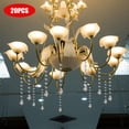 thumbnail image 4 of Qocolhg 20 Pcs Acrylic Hanging Crystals for Centerpieces Chandelier Clear Crystal Garland Strands Ornament Acrylic Clear Beads Prisms Pendant for Christmas Tree Window Home Decoration(Teardrop), 4 of 6