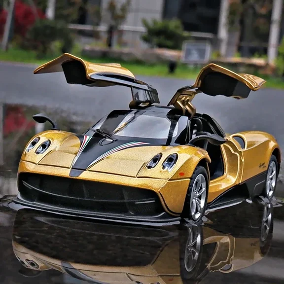 1/36 Pagani Alloy Sports Car Model Diecast Metal Toy Car Model Simulation Sound Light Collection Children Gift