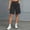 Black, variant on Cotton Blend Shorts for Women Zip Fly Women's Cargo Shorts with Belt Loop Pockets for Summer Casual Work Travel Navy M(M)