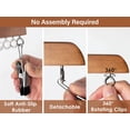 thumbnail image 5 of StorageWorks Hat Rack, Closet Organizer and Storage for Baseball Caps,Set of 2 with 10 Adjustable Stainless Steel Clips, Fits All Caps, 5 of 7