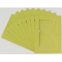 Pistachio Acid Free 22x28 Picture Frame Mats with White Core Bevel Cut for 16x20 Pictures - Fits