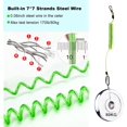 thumbnail image 2 of XUCP-Fishing Lanyard, Heavy Duty Coiled Lanyards Stainless Steel Wire Inside, Safety Rope Extension Cord Tether Retractable Fishing Accessories for Rods, Pliers, Boating, Paddles, Kayak, 2 of 4