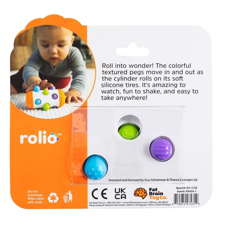 Rolio Sensory Tummy Time and Rattle Toy photo 3