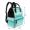 thumbnail image 2 of Easygdp Teal Turquoise para Bolsa de Bebé de Gran Capacidad con Múltiples Bolsillos, Bolsa de Pañales para Padres, Bolsa de Viaje Organizada y Elegante, 2 of 6
