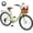 Light-green, variant on 24'' Wheels Cruiser Bikes Bicycles for Adults, 7 Speed Bike with Basket for Women Men