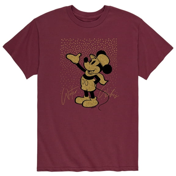 Mickey & Friends - Winter Wishes Mickey Sparkle - Men's Short Sleeve Graphic T-Shirt