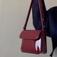 thumbnail image 5 of Bolso Retro para Axila Bolso Hombro Mano Charol para Mujer Bolso Cruzado Bolso Cuadrado Pequeño (rojo) Rojo, 5 of 9