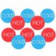 thumbnail image 2 of 20pcs Self-adhesive Hot And Cold Water Sign Sticker Hotel Restroom Hot And Cold Label Acrylic Decal, 2 of 2