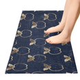 thumbnail image 5 of Bath Mat Soft Plush Non-Slip Absorbent Bathroom Rugs 39"x20" Apple Silhouette, 5 of 8