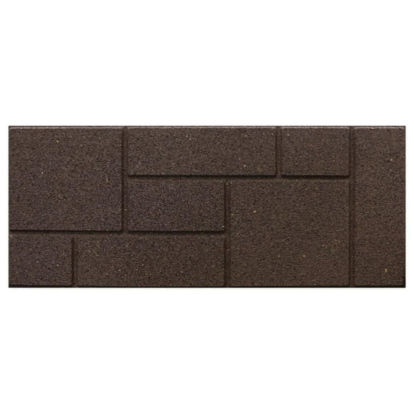 Garden Central 10" x 24" Cobblestone Stair Tread in Earth Brown, 4-pack, Made from recycled materials