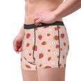 thumbnail image 3 of Kdxio Men's Boxer Briefs with Strawberries Print - Comfortable and Breathable Underwear for Everyday Wear, 3 of 7
