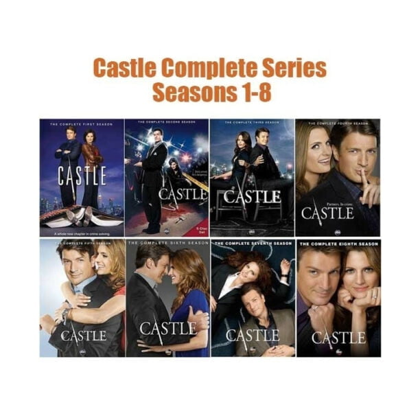 CASTLE Complete Series on DVD Seasons 1 8 Walmart