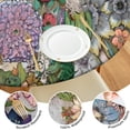 thumbnail image 4 of Colorful Pioneer Flower Pattern Round Fitted Tablecloth with Elastic Edge,Dining Table Cover Waterproof,Outdoor Round Tablecloth for Camping,Dining,Indoor and Outdoor, 4 of 7