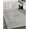 thumbnail image 3 of Ahgly Company Machine Washable Indoor Square Contemporary Gunmetal Gray Area Rugs, 8' Square, 3 of 7