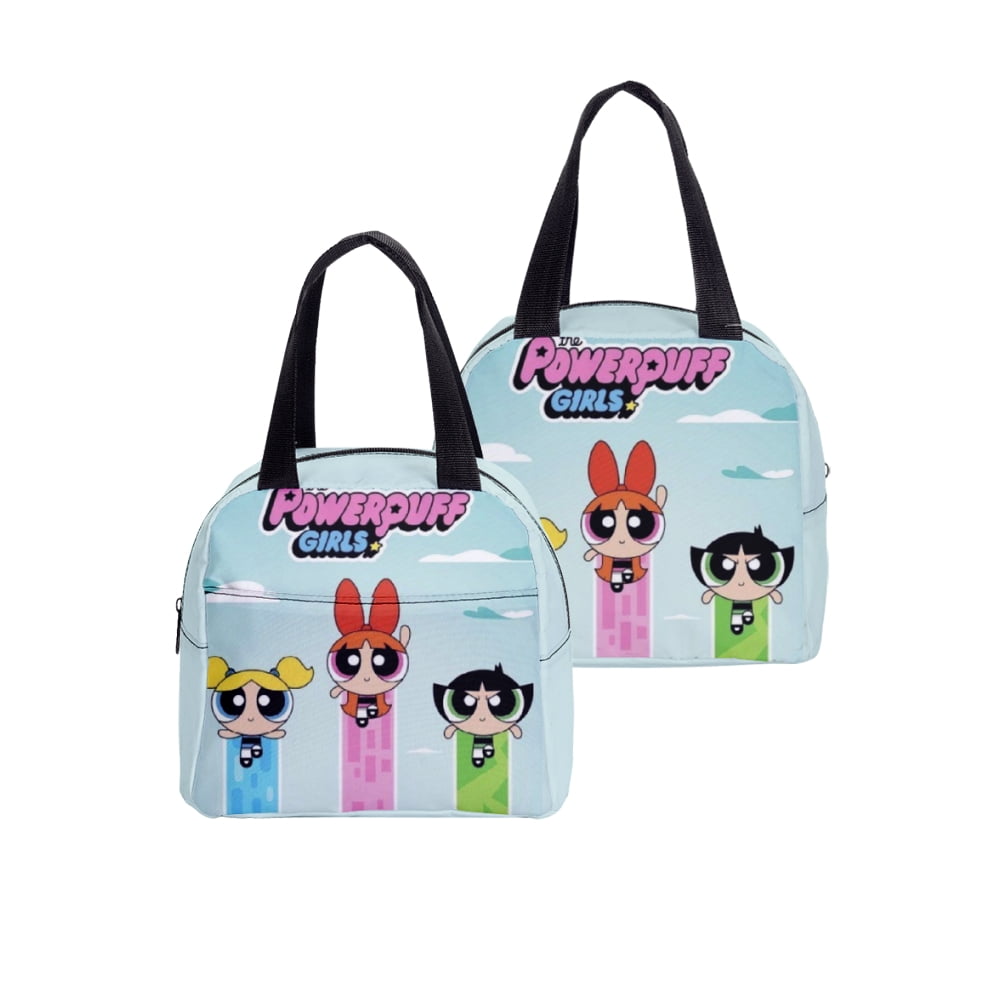 Powerpuff Girls Print Cartoon Lunch Bag Lunch Box,A18