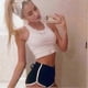 thumbnail image 4 of Women Fashion Summer Shorts Yoga Shorts Summer Beach Short Athletic Shorts Pants Sport Shorts Gym Workout Waistband Casual Shorts, 4 of 5